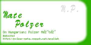 mate polzer business card